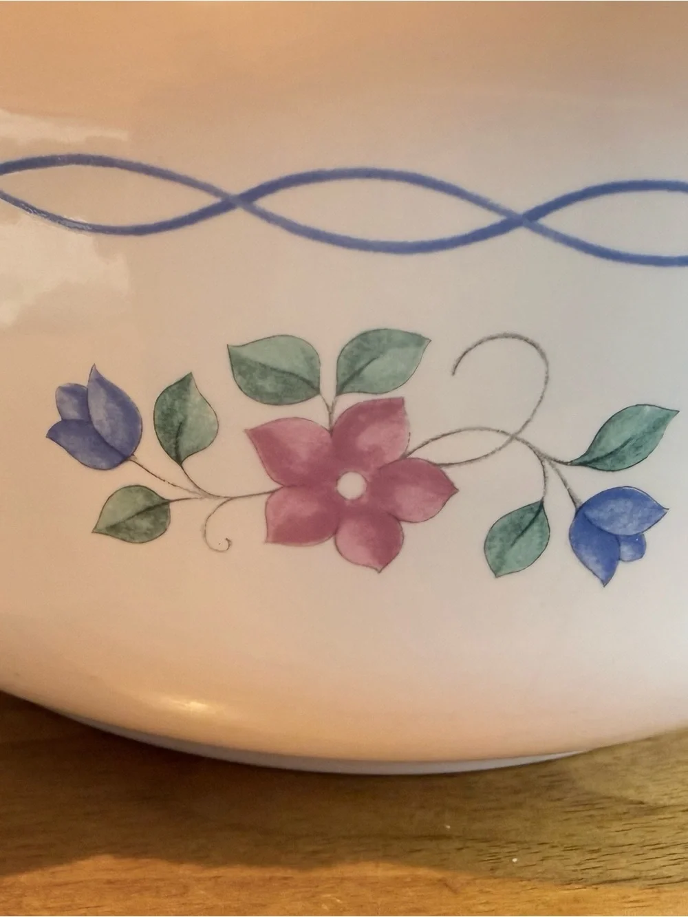 Vintage Pfaltzgraff Bonnie Brae 2 Qt Covered Stoneware Casserole Dish